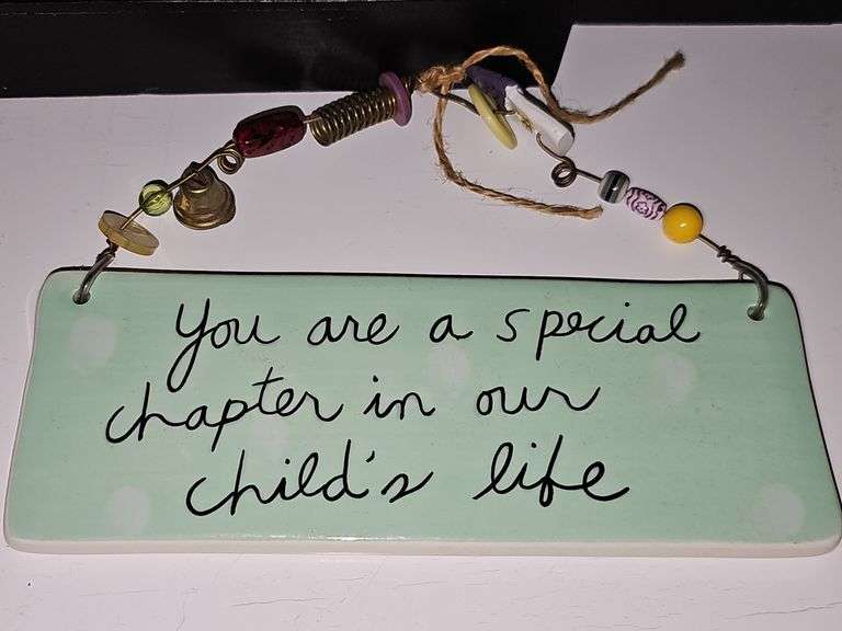 Inspirational art for wall hanging or can sit on a shelf.