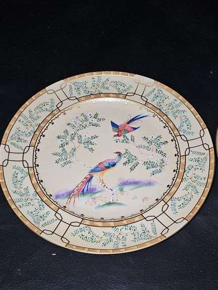 Mottahedeh Ch'ing Garden Dinner Plate and Salad Plate. Never used.
