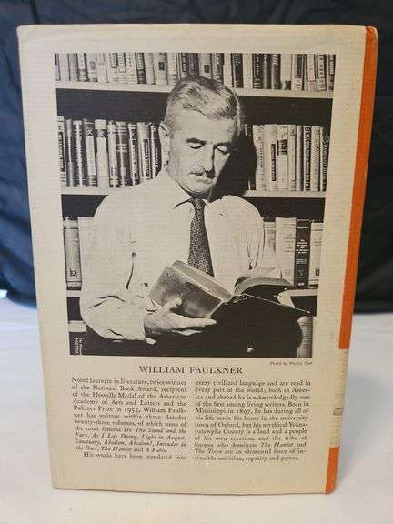 Vintage "The Town a novel of the Snopes family" by William Faulkner 1957 version w/very nice in-tact book jacket...