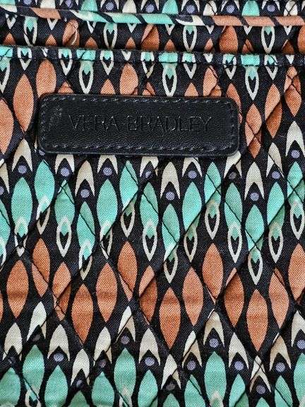 Vera Bradley brown and teal purse.