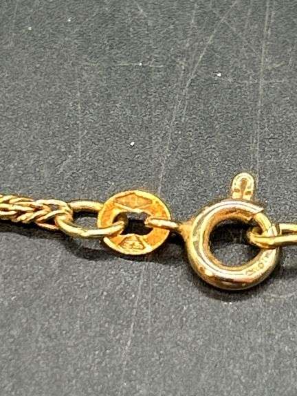 14K yellow gold 18” rope chain…..5 grams….marked 585