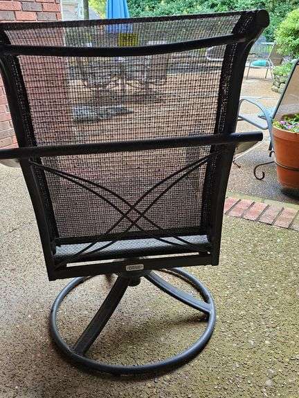Spring action outdoor rocker.