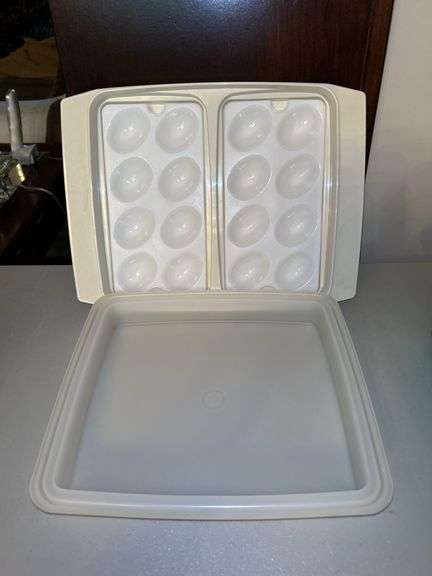 (2) vintage Tupperware pieces and (1) Set Fresh food storage piece