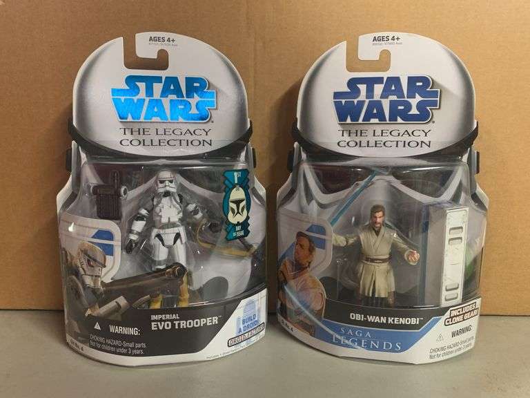 Star Wars The Legacy Collection IMPERIAL EVO TROOPER & OBI-WAN KENOBI action figures