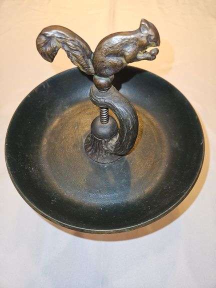 Vintage cast iron nutcracker and bowl...