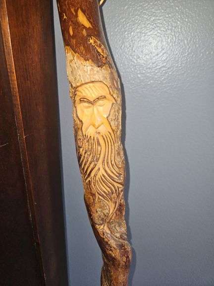 Twisted Vine Spiral Wooden Cane Walking Stick ~ 55"...