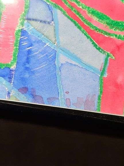 Abstract football theme art.