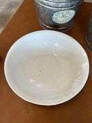 (2) like new Behrens 10 qt galvanized buckets, like new enamel wash bowl and NEW 75 ft. flat soaker hose
