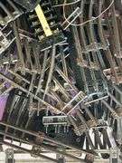 60qt Clear View tub of Lionel O Gauge train tracks, MARX controllers, bridge, trestle…..there is rust and guarantees that set is complete….please see all pics, especially seller’s pic of complete setup