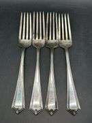 (4) Sterling Dinner Forks……maker is not visible on back…..154 grams….needs polished