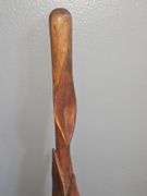 Beautiful vintage handcrafted unique sculptured art piece/walking stick ~ 35"