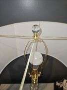 Regina Andrew Stowe Crystal Clear Linen Gold Buffet Lamp 6.5" square base x 33.5" h...18x11 shade...