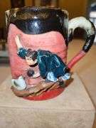 Incredible Early 20th Century Japanese Sumida Gawa 4" Mug in excellent vintage condition...