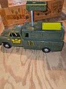 Vintage repair truck. All metal. Lift truck only. No other accessories or supplies in the box..