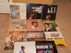 Grouping of albums by Henry Mancini, Dave Brubeck.