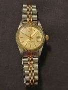 Ladies watch. Rolex replica, NOT authentic. Not working.
