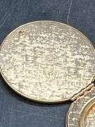 Long Avon locket necklace with tapestry design on locket in original box