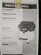 Porter-Cable pancake air compressor. Untested