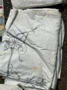 Wide variety of table linens and 1 new bath rug…..sizes unknown