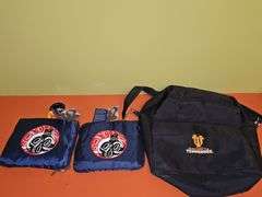 Two Holland America travel bags and a UT Vols bag