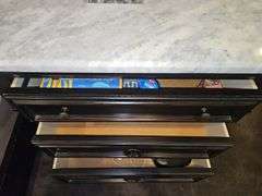 Super 3-drawer side chest by Barnhardt Furniture w/marble top 36 x 20 x 33.25 in very good condition CONTENTS IN AND ON TOP NOT INCLUDED...