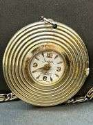 12” Link chain with Sheffield Shock Resistant Antimagnetic Watch pendant…..winds but does not run