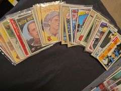 A grouping of baseball cards, mostly from the late 70s and early 80s. See all photos and additional info.