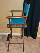 Bar height folding directors chair.