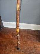 Twisted Vine Spiral Wooden Cane Walking Stick ~ 55"...