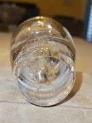 Two(2) beautiful crystal glass perfume bottles w/stoppers...