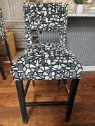 Beautiful Like New Heckman upholstered barstool 20" w x 19" seat d x 16" seat back h x 29" seat h x 44" total h...