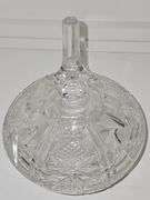 Vintage crystal candy dish. Possibly Royal shell collection. 10.75 in tall. No cracks or chips found.