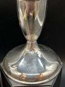 Pair of weighted sterling candlesticks…..511 total grams…..3-3/4” tall