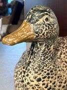 Very heavy ceramic mallard…..16” long x 8-1/2” tall