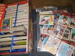 A grouping of baseball cards, mostly from the late 70s and early 80s. See all photos and additional info.