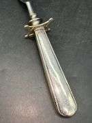 Vintage Sterling Handle Meat Carving Fork…..8-3/4” long…..prongs are stainless