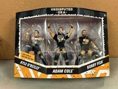 NXT Undisputed ERA 3-piece action figure set…..KYLE O’REILLY, ADAM COLE and BOBBY FISH