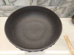 Exquisite Vintage Wedgwood Basalt Black 10" Jasperware Centerpiece/Console Bowl in very good vintage condition...