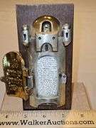 Vintage Jewish Hebrew Frank Meisler Mezuzah מְזוּזָה‎ Sculpture...
