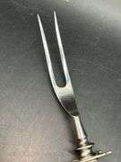 Vintage Sterling Handle Meat Carving Fork…..8-3/4” long…..prongs are stainless
