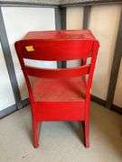 Antique child’s wooden desk…..20w x 25 deep x 26-1/2 tall