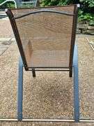 Lawn chair with woven back/seat