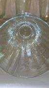Set of 11 Etched Floral Parfait Glasses…..5-3/4” tall…..chipping (see pics)