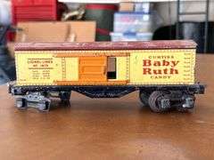 Selection of (2) Lionel Train Cars…..Baby Ruth car needs repair