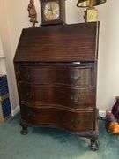 Vintage 3-drawer secretary…..28 x 17 x 41 tall…..OTHER CONTENTS NOT INCLUDED