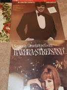 Christmas albums by Barbra Streisand, John Davidson, various artists, and a multi album Mormon Tabernacle choir Christmas celebration.