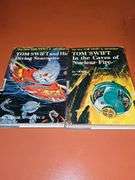 Tom Swift books volumes one through 10 inclusive with dust covers, and volume 29. Also included the Hardy boys series book 2. Tom Swift copyrights run from 1954 -1957 and 1967. Hardy boys copyright 1959. See all photos