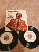 Grouping of 45's records. "Christopher" is a vintage Captain Kangaroo version. See all photos for various titles.