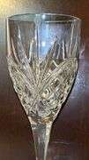 Set of 2 Shannon Dublin Crystal Wine Glasses…..7-3/4” tall…..no chips or cracks