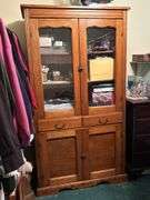 Vintage Pie Locker…..36-1/2 x 16-1/2 x 69-1/4 tall…..OTHER CONTENTS NOT INCLUDED